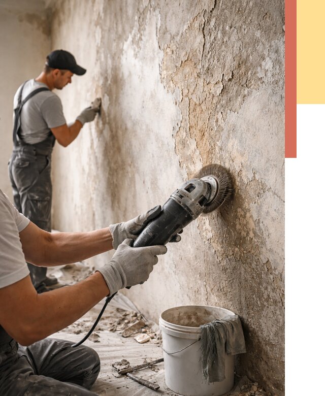 Снятие и удаление краски со стен в Ефремове от 2151 руб. — ОТДЕЛОЧНИК-Фрм