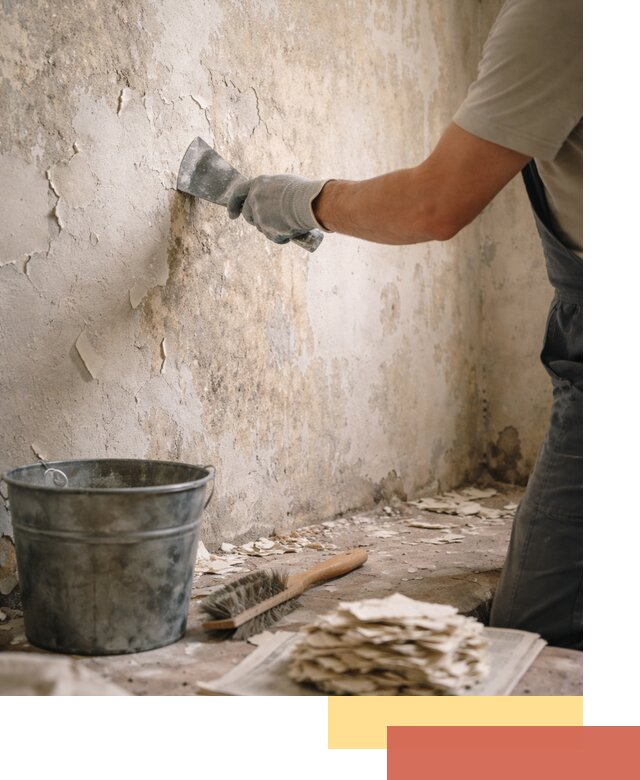 Удаление старой краски со стен в Ефремове качественно и быстро