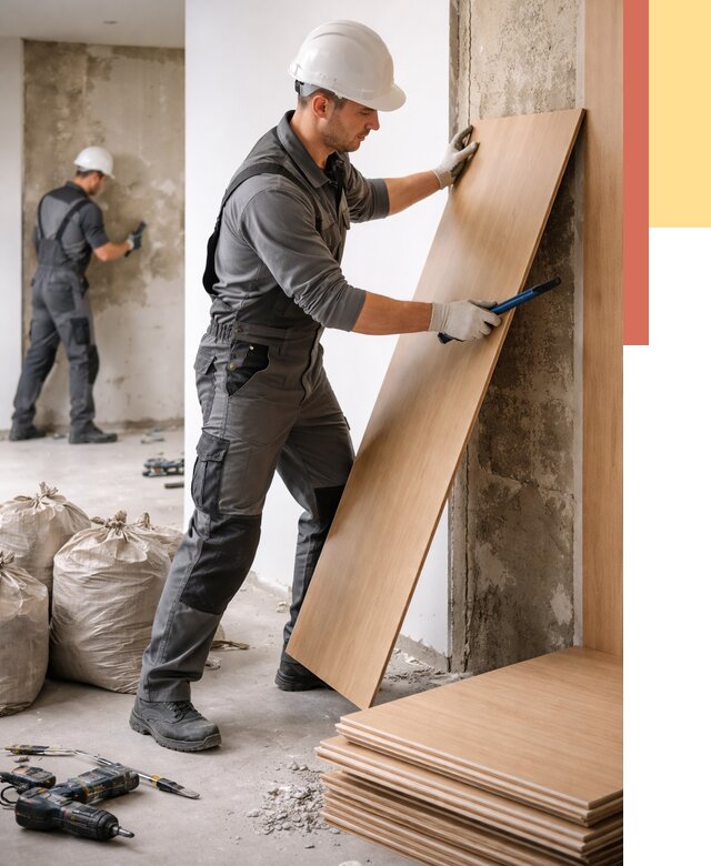 Демонтаж стеновых панелей в Ефремове от 3586 руб. за м² быстро и недорого | ОТДЕЛОЧНИК-Фрм