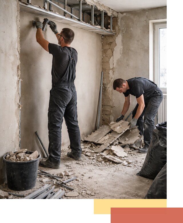 Демонтаж короба из гипсокартона в Ефремове быстро и аккуратно