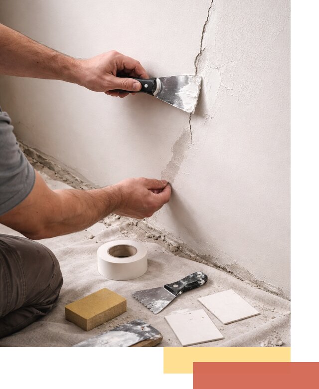 Заделка трещин и сколов в стенах и потолках в Ефремове