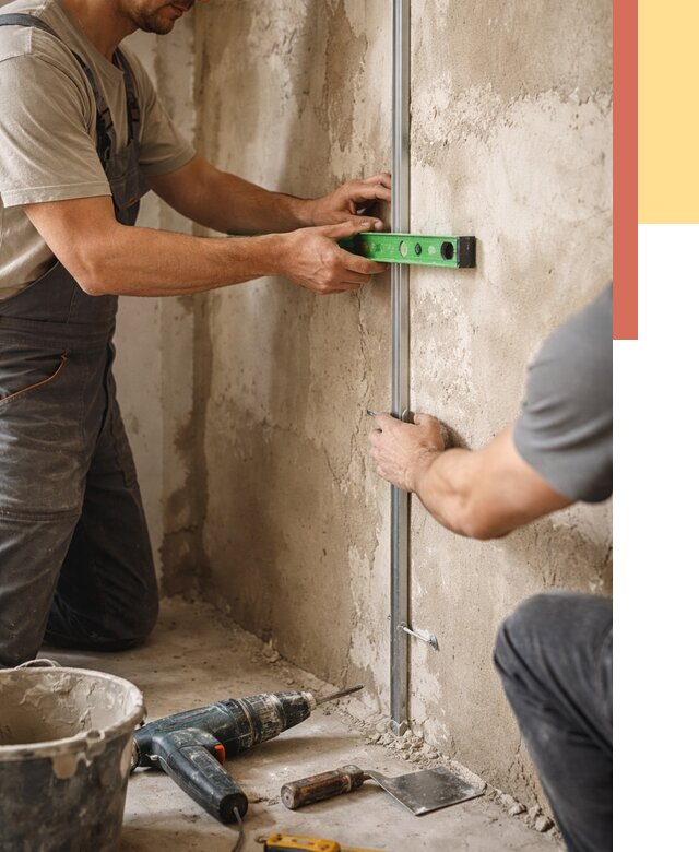 Установка штукатурных маяков в Ефремове от 7172 руб. — быстро и недорого | ОТДЕЛОЧНИК-Фрм