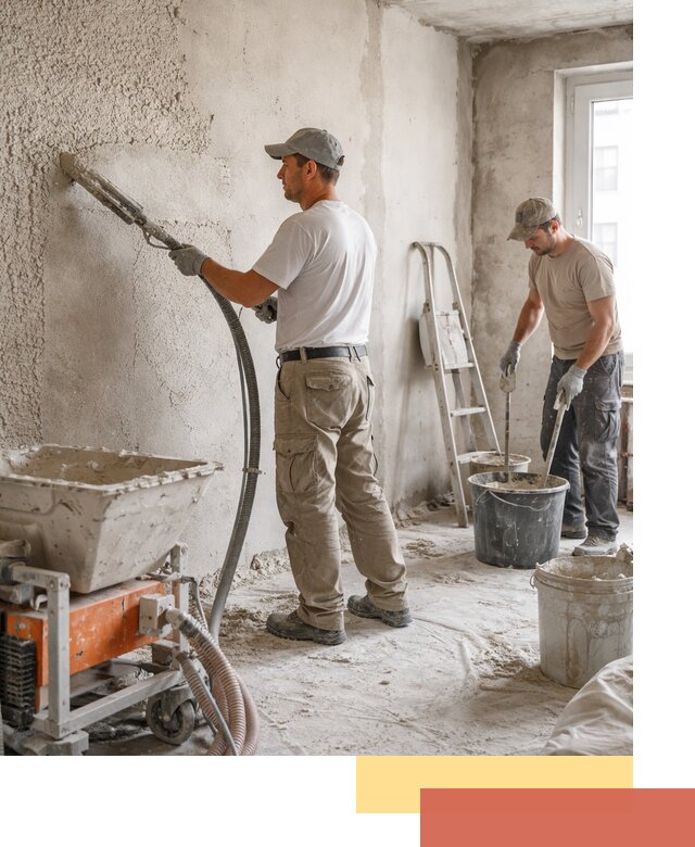 Машинная штукатурка стен в Ефремове — быстро и качественно