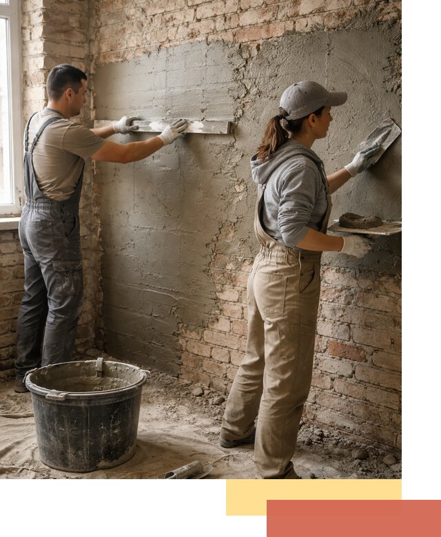 Штукатурка кирпичных стен в Ефремове — качественно и надежно