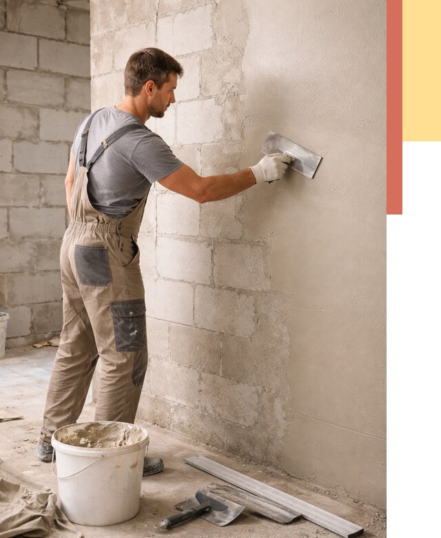 Штукатурка стен из газобетона в Ефремове от 2151 руб./м2 — быстро и недорого | ОТДЕЛОЧНИК-Фрм