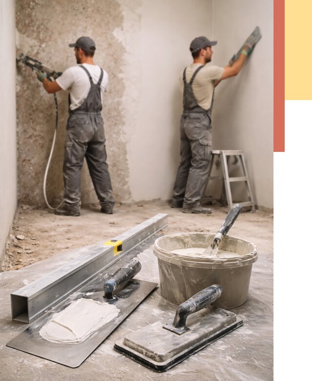 Штукатурка стен под обои в Ефремове от 4610 руб./м2 — выравнивание под обои | ОТДЕЛОЧНИК-Фрм