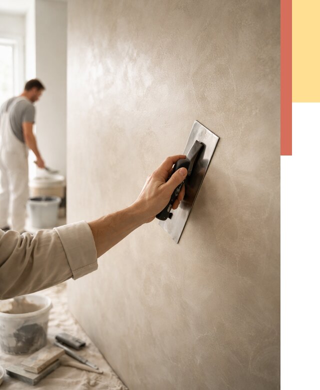 Венецианская штукатурка в Ефремове от 3586 руб/м² — нанесение стен под ключ | ОТДЕЛОЧНИК-Фрм