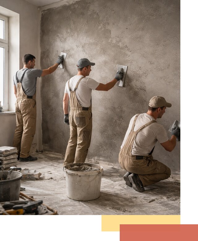 Декоративная штукатурка под бетон в Ефремове для стен и потолков