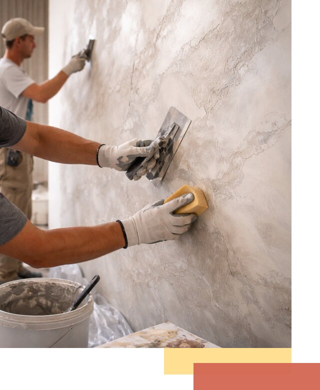 Декоративная штукатурка под мрамор в Ефремове для стен и потолков