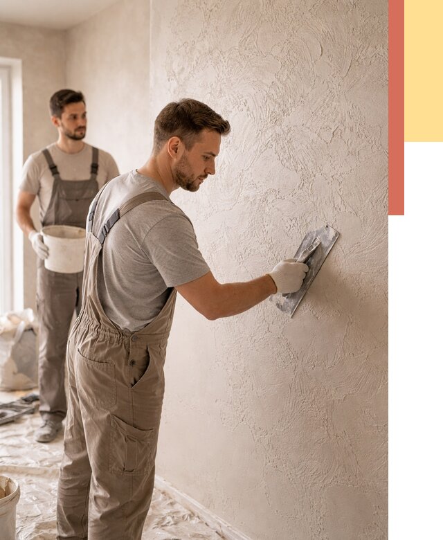 Фактурная штукатурка стен в Ефремове от 4303 руб./м² — заказать под ключ | ОТДЕЛОЧНИК-Фрм