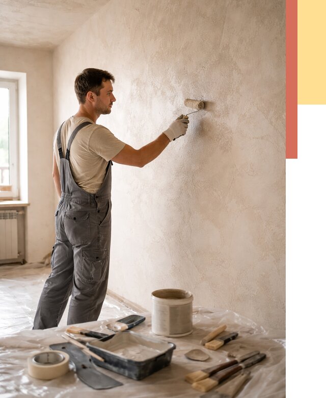 Нанесение лессирующей краски по декоративке в Ефремове от 1793 руб. | ОТДЕЛОЧНИК-Фрм