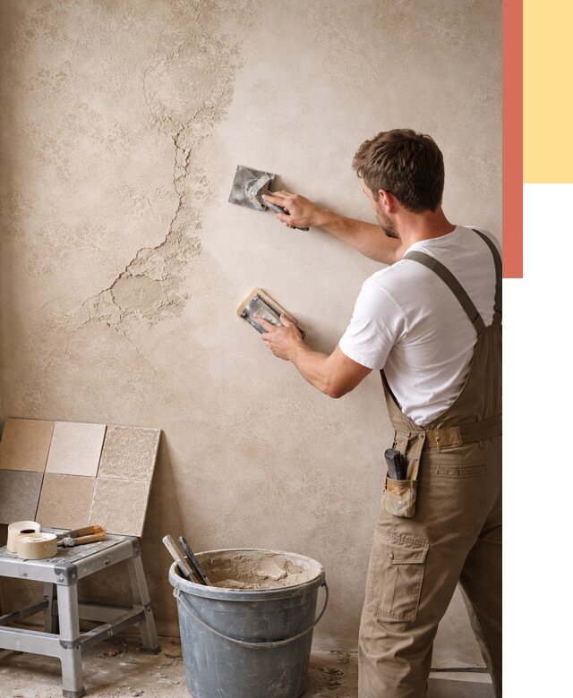 Ремонт декоративной штукатурки в Ефремове от 4610 руб. под ключ | ОТДЕЛОЧНИК-Фрм