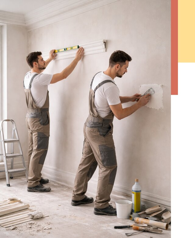 Монтаж лепнины на стены в Ефремове от 4610 руб. — недорого, быстро | ОТДЕЛОЧНИК-Фрм