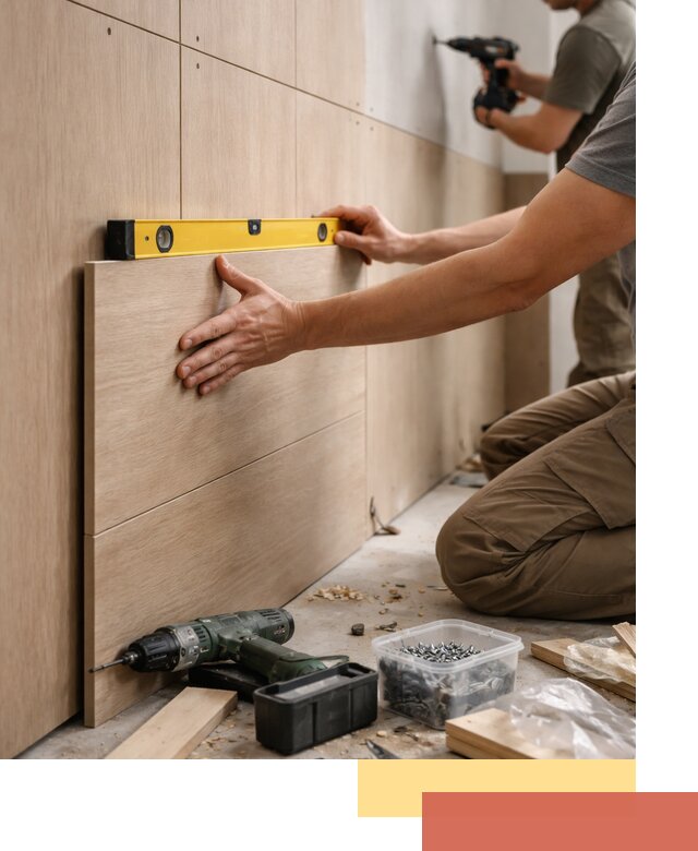 Профессиональный монтаж МДФ панелей на стены в Ефремове