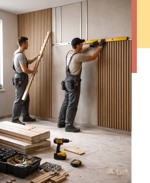 Монтаж реечных панелей на стены в Ефремове от 1229 руб. — быстро и недорого | ОТДЕЛОЧНИК-Фрм