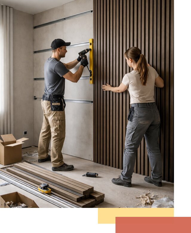 Монтаж реечных панелей на стены в Ефремове