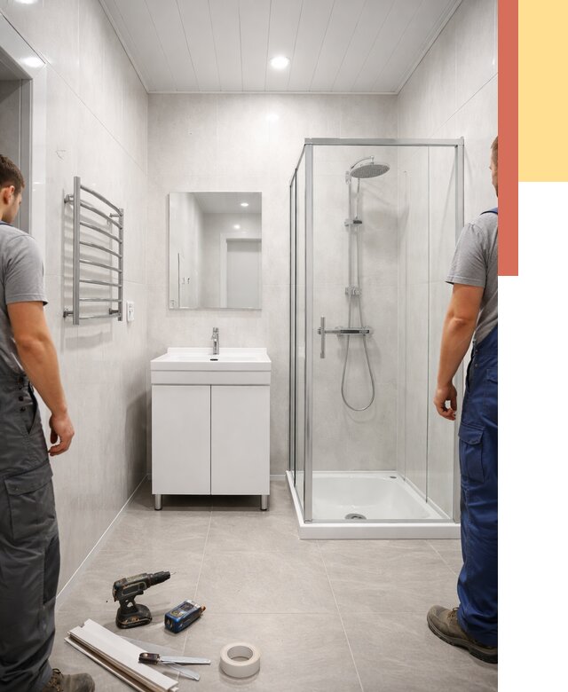 Отделка ванной комнаты панелями ПВХ в Ефремове от 4610 руб. за м2 | ОТДЕЛОЧНИК-Фрм