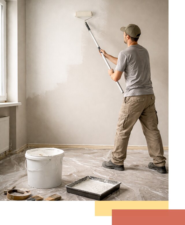 Покраска стен латексной краской в Ефремове качественно и быстро