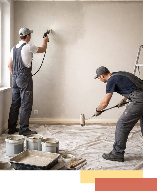 Покраска стен моющейся краской и защита поверхностей в Ефремове