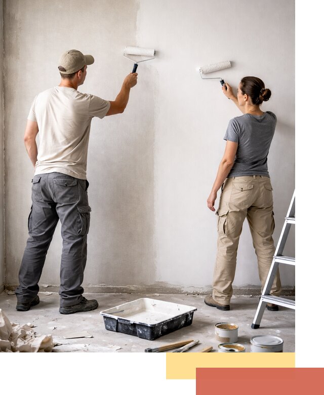 Окраска стен по стеклохолсту в Ефремове качественно и долговечно