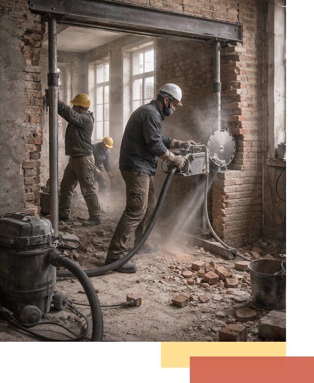 Прорезка проема в стене под дверной или оконный проем в Ефремове