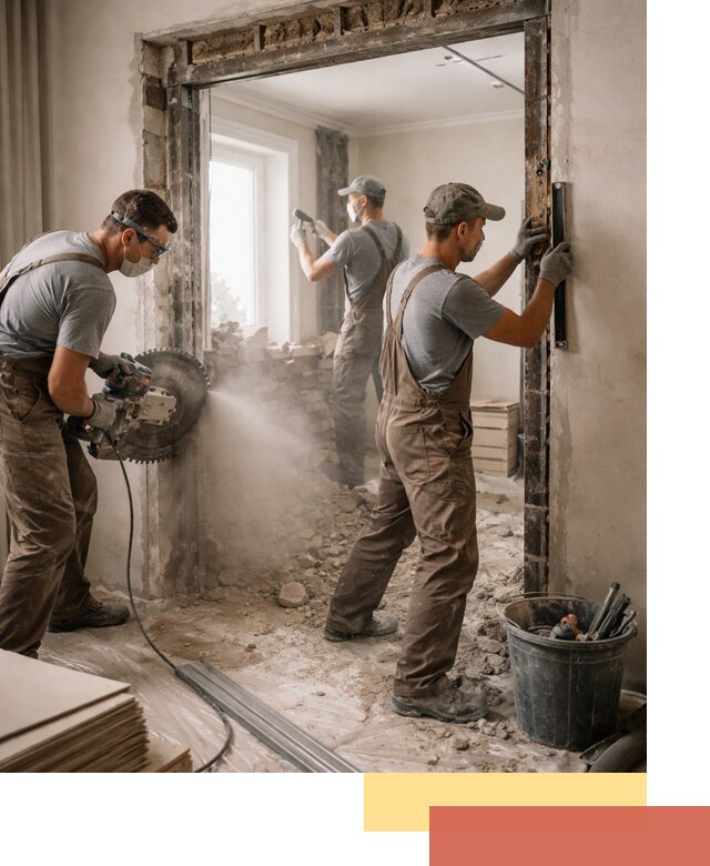 Расширение дверного проема под установку новой двери в Ефремове