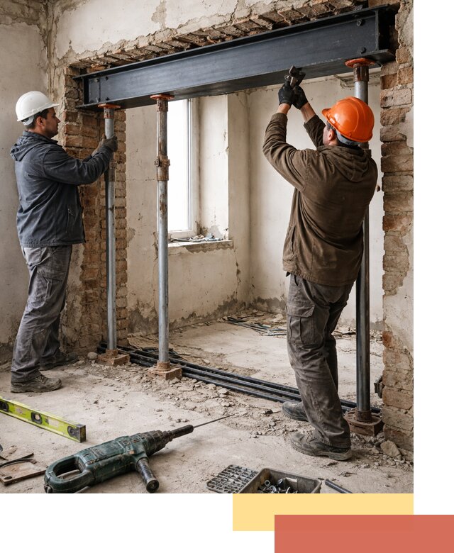 Усиление проема в стене в Ефремове для расширения и безопасности