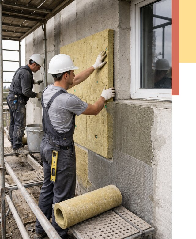 Утепление стен в Ефремове от 4405 руб. под ключ — быстро и недорого | ОТДЕЛОЧНИК-Фрм