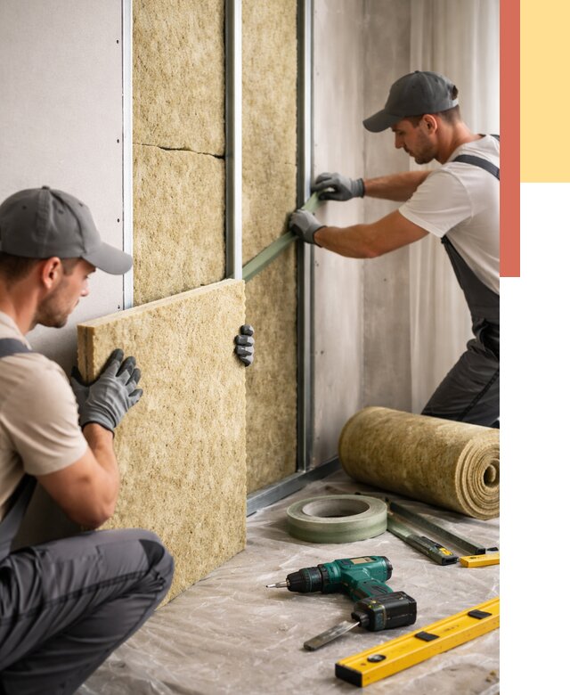 Шумоизоляция стен в Ефремове под ключ от 1895 руб. | ОТДЕЛОЧНИК-Фрм