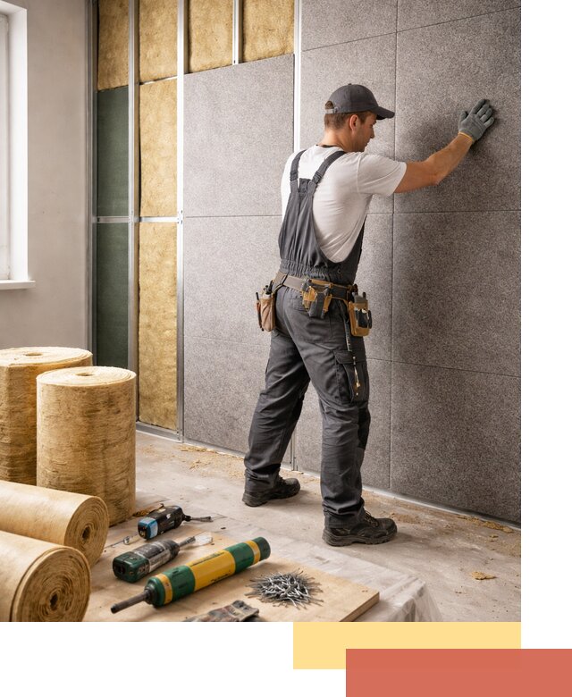 Профессиональная шумоизоляция стен в Ефремове для квартиры и офиса