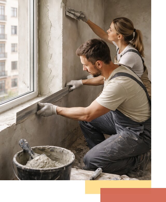 Штукатурка откосов дверей и окон профессионально в Ефремове