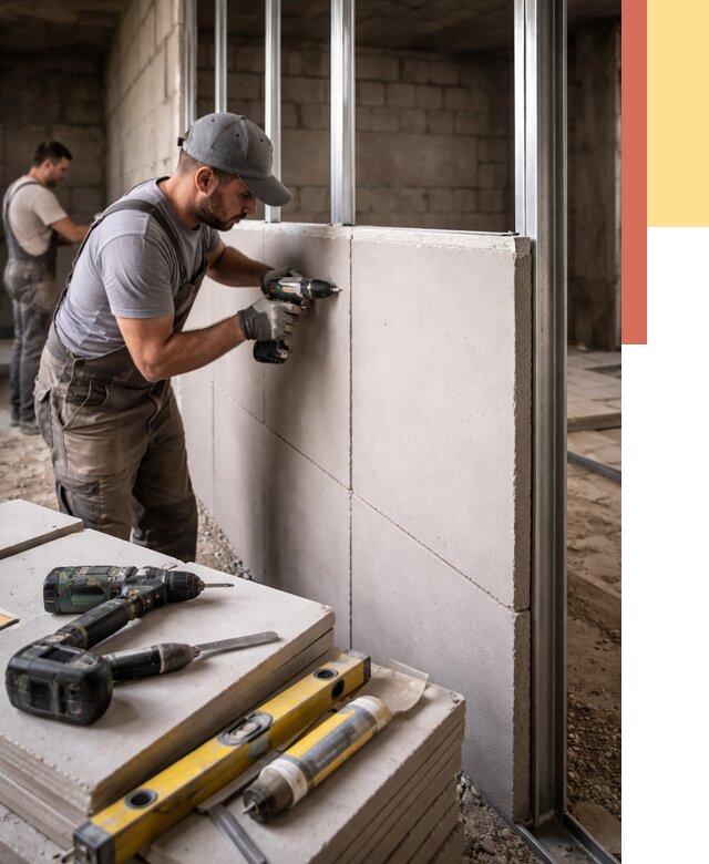 Кладка влагостойких перегородок ПГП в Ефремове от 1229 руб. под ключ | ОТДЕЛОЧНИК-Фрм