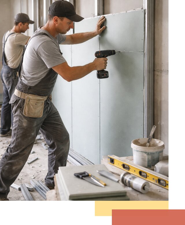 Кладка влагостойких перегородок ПГП в Ефремове