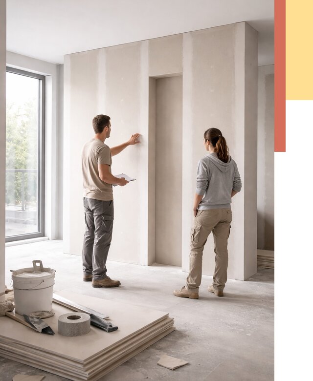 Зонирующая перегородка из гипсокартона в Ефремове от 2869 руб. под ключ | ОТДЕЛОЧНИК-Фрм