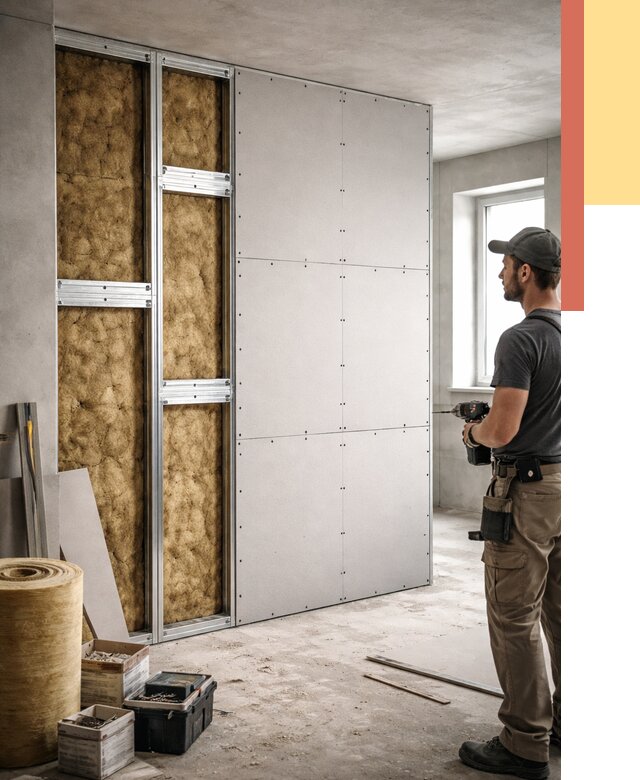 Усиленная перегородка под навеску в Ефремове от 13114 руб. — монтаж под ключ | ОТДЕЛОЧНИК-Фрм