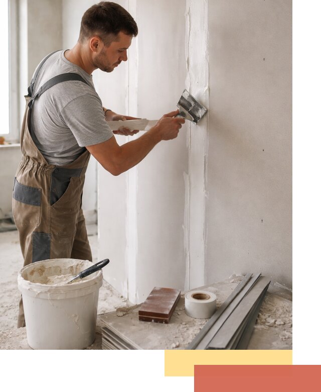 Шпаклевка перегородок из гипсокартона в Ефремове качественно и быстро