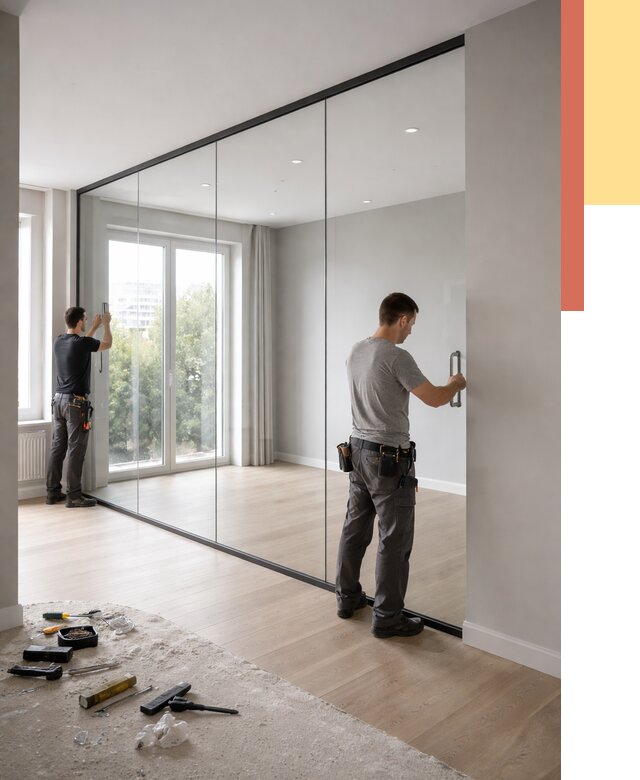 Изготовление стеклянных перегородок в Ефремове от 12653 руб. под ключ | ОТДЕЛОЧНИК-Фрм