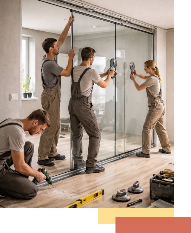 Изготовление стеклянных перегородок на заказ в Ефремове