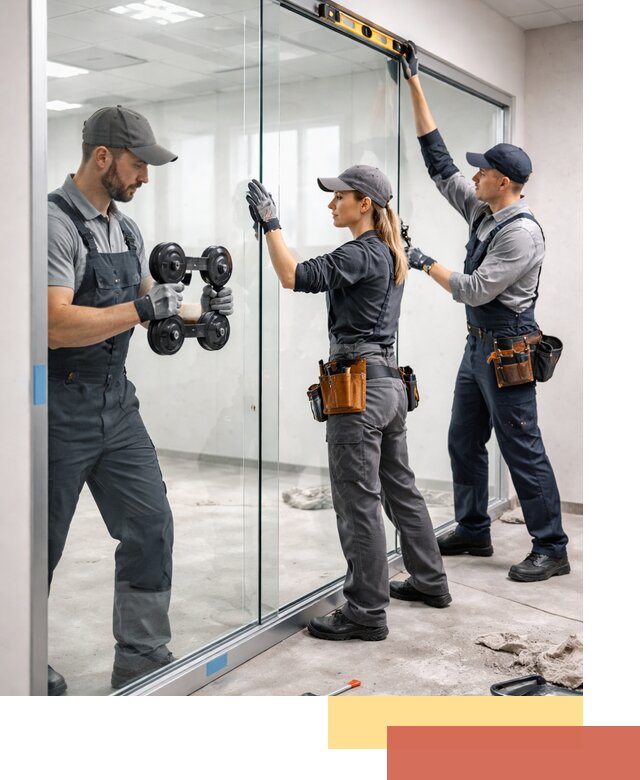 Профессиональный монтаж стеклянных перегородок в Ефремове