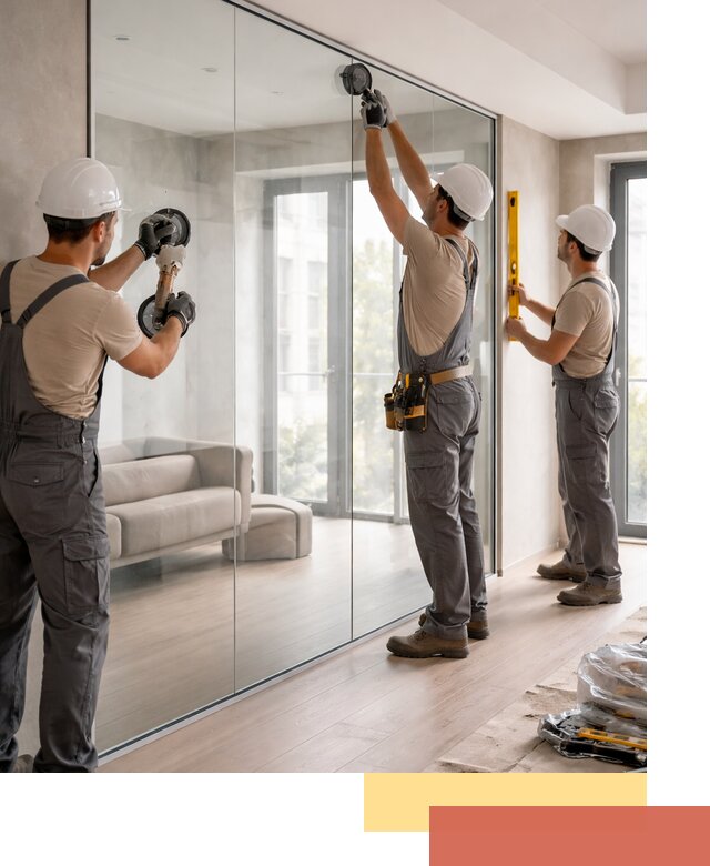 Перегородки из закаленного стекла в Ефремове для офисов и квартир