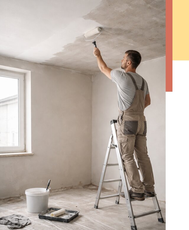 Грунтовка потолка в Ефремове от 2561 руб. — быстро и недорого | ОТДЕЛОЧНИК-Фрм