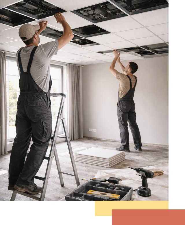 Замена плит подвесного потолка в Ефремове быстро и качественно