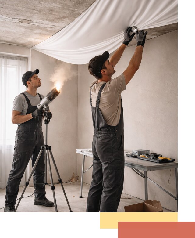 Установка натяжного потолка под ключ в Ефремове