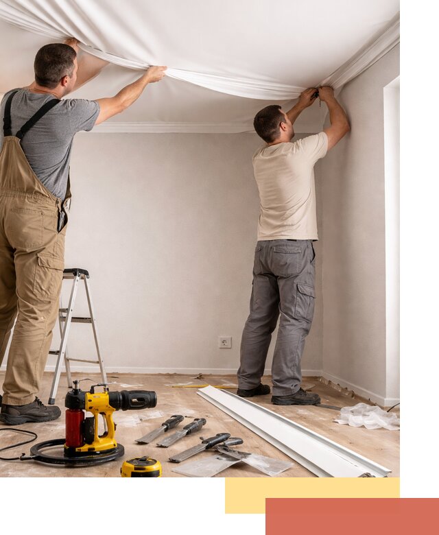 Монтаж ПВХ натяжного потолка в Ефремове качественно и быстро