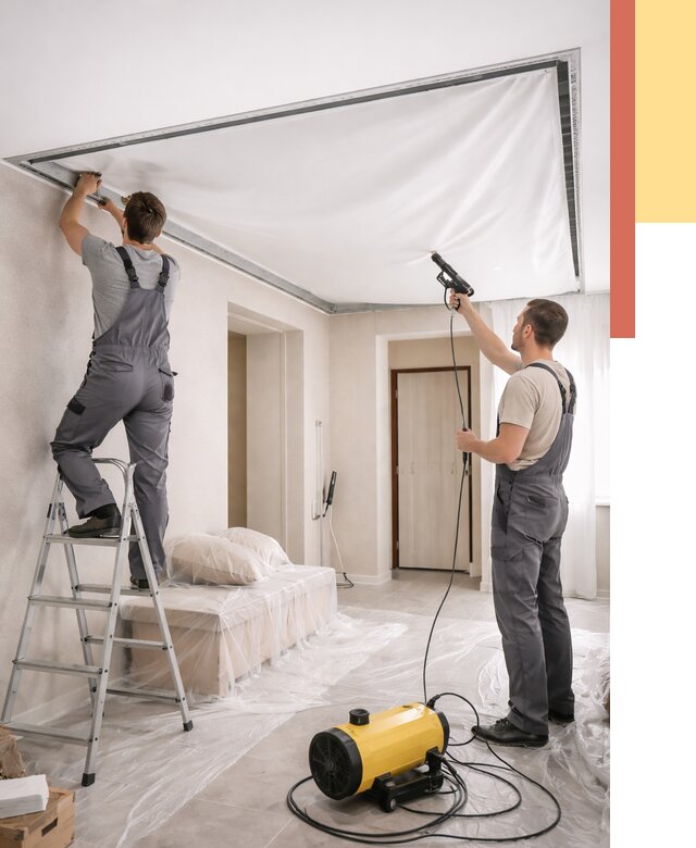 Монтаж натяжного потолка в прихожей в Ефремове от 2715 руб. под ключ | ОТДЕЛОЧНИК-Фрм