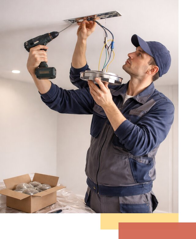 Установка люстры в натяжной потолок в Ефремове