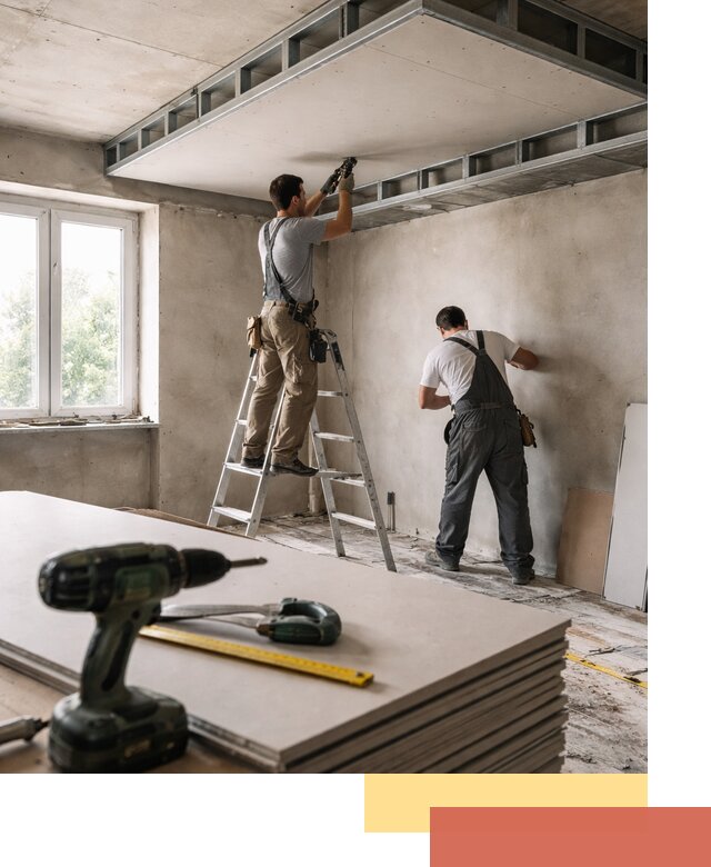 Двухуровневый потолок из гипсокартона в Ефремове