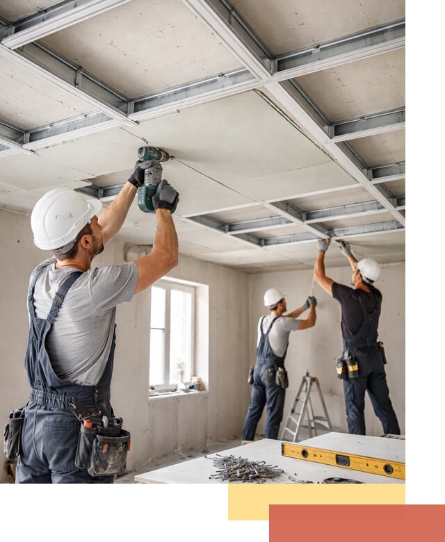 Кессонный потолок из гипсокартона под ключ в Ефремове