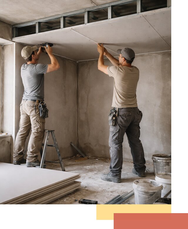 Короб из гипсокартона на потолке под ключ в Ефремове