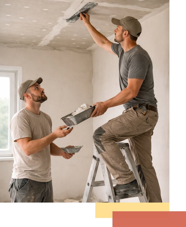 Шпаклевка потолка из гипсокартона в Ефремове качественно и быстро